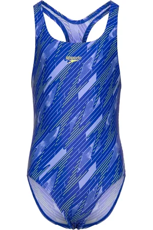 Speedo Girls Hyperboom Allover Medalist Blue
