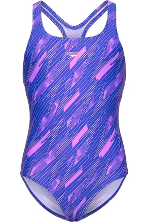 Speedo Girls Hyperboom Allover Medalist Blue