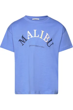TOM TAILOR Over D Printed T-Shirt Blue