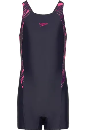 Speedo Girls Hyperboom Splice Legsuit Navy