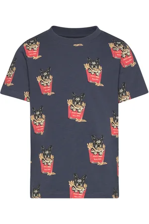 Minymo T-Shirt Ss Aop Navy