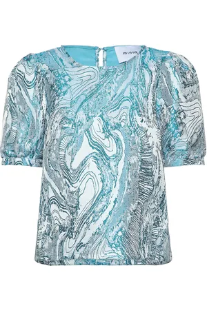 Minus Msalika Round Neck Blouse Blue