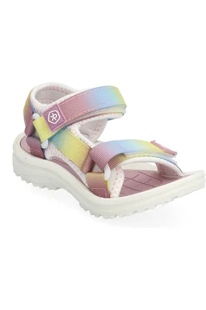 Color Kids Sandals W. Velcro Patterned