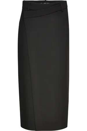 MANGO Midi Wrap Skirt