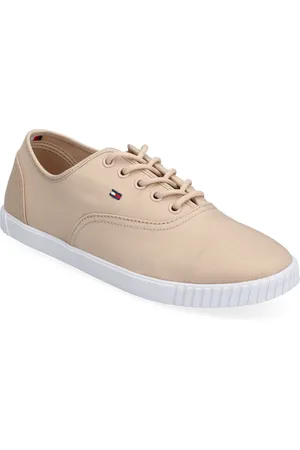 Tommy Hilfiger Canvas Lace Up Sneaker Beige