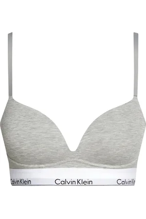 Calvin Klein Plunge Push Up Grey