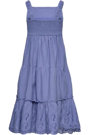 Creamie Dress Embroidery Blue