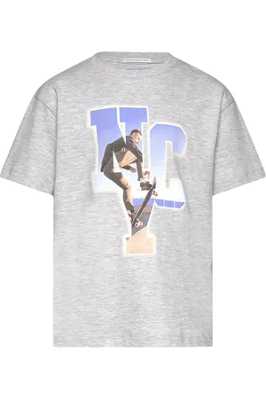 TOM TAILOR Over Printed T-Shirt Grey