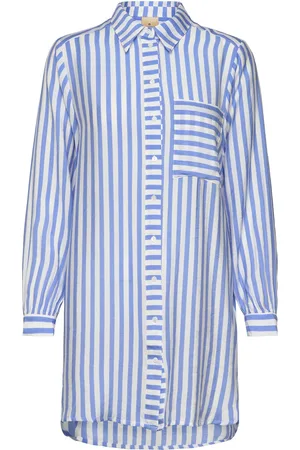 Brandtex B. Copenhagen Shirt L/S Woven Blue