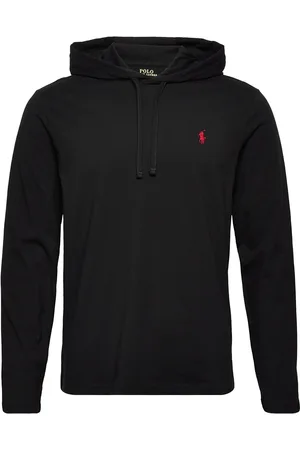 Ralph Lauren Jersey Hooded T-Shirt Black