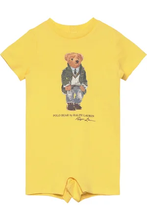 Ralph Lauren Polo Bear Cotton Jersey Shortall Yellow