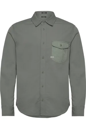 Denham Worker Reg Shirt Khaki