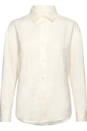 Creative Collective Agnes Over D Linen Shirt Cream