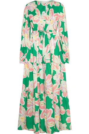 By Malina Casey Long Sleeve Maxi Dress Green