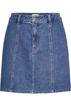Object Objcarol Denim Short Skirt 132 Blue