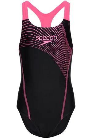 Speedo Girls Medley Logo Medalist Black