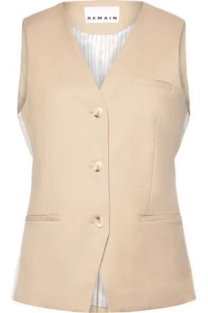 REMAIN Birger Christensen Two Color Vest Beige