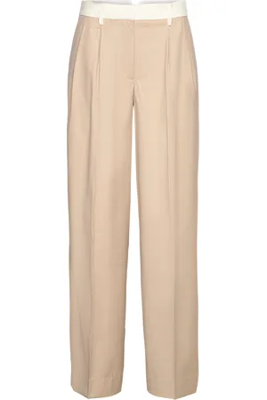 REMAIN Birger Christensen Two Color Wide Pants Beige