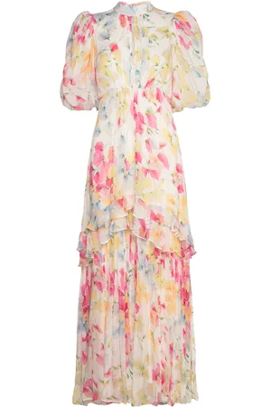 by Ti Mo Chiffon Tieback Gown Pink