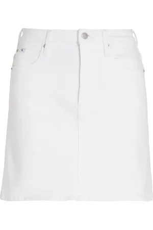 Calvin Klein Hr A-Line Mini Skirt White