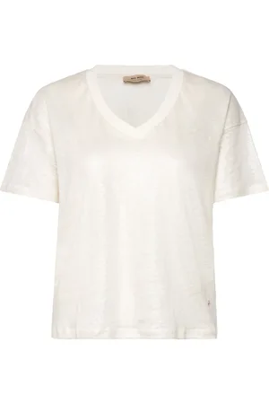 Mos Mosh Mmcasa V-Ss Foil Tee Cream
