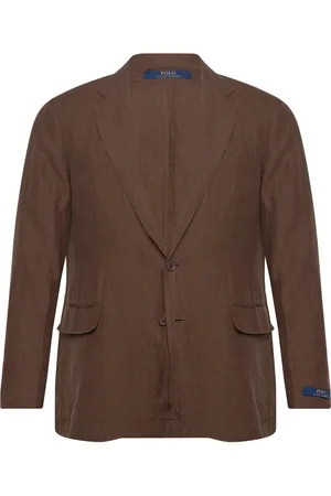 Ralph Lauren Polo Soft Modern Linen Suit Jacket Brown
