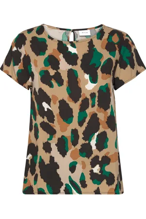 VILA Vipaya S/S Top - Noos Brown