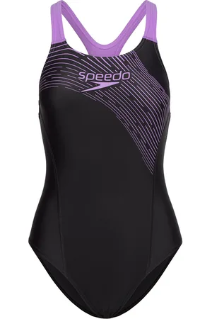 Speedo Womens Medley Logo 1 Piece Black