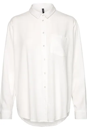 VERO MODA Vmmymilo Ls Shirt Wvn Ga White