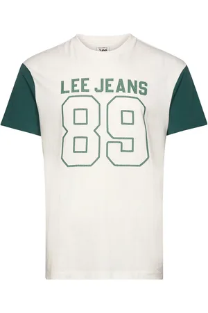 Lee Raglan Varsity Tee White