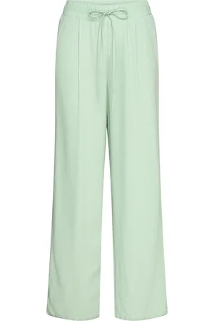 VERO MODA Vmjesmilo Hw Wide Pants Wvn Ga Noos Green