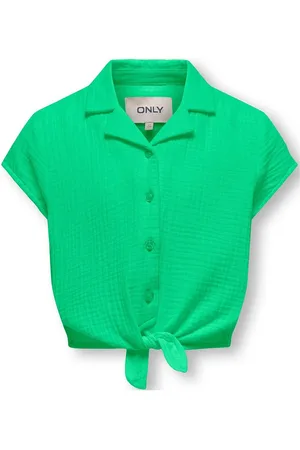 ONLY Kogthyra Capsleeve Knot Shirt Wvn Green