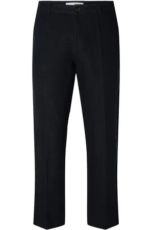 SELECTED Slh196-Straight Mads Linen Pant Noos Blue