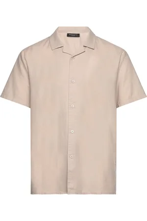 Bruuns Bazaar Linowbbhomer Ss Shirt Beige