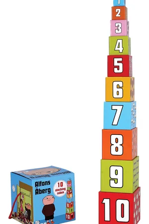 Barbo Toys Alfons Åberg - Stacking Cubes 10 Pcs Patterned