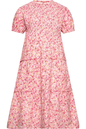 Minymo Dress Ss Aop W. Lining Pink