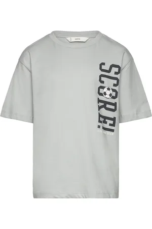 MANGO Printed Message T-Shirt Blue