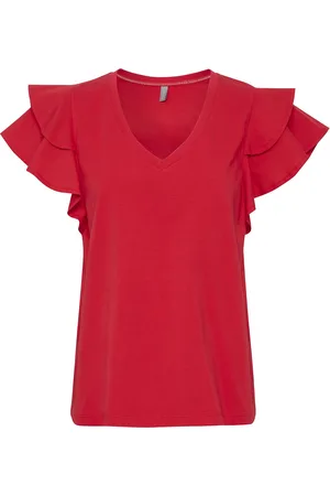 Culture Cugith Poplin T-Shirt Red