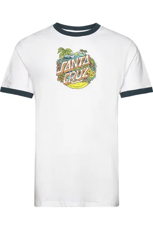 Santa Cruz Aloha Dot Front Ringer T-Shirt