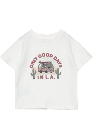 MANGO Cotton Printed T-Shirt White