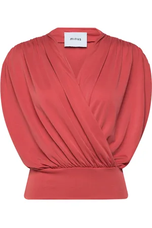 Minus Mselvie Modal Wrap Top Red
