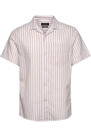 Clean Cut Giles Bowling Striped Shirt S/S Pink