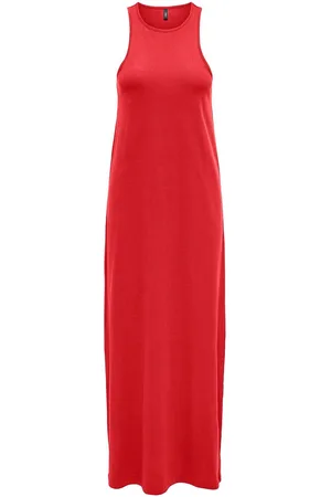 ONLY Onlmay Life S/L Long Dress Box Jrs Red