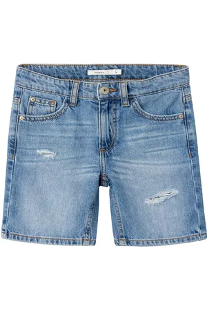 NAME IT Nkmsilas Loose Dnm L Shorts 7998-Be Noos Blue