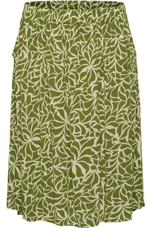 Kaffe Kcami Skirt Printed Khaki