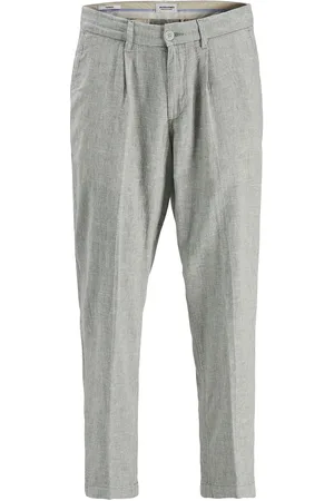 JACK & JONES Jpstbill Jjcairo Tapered Linen Ble Jnr Grey Jack & J S