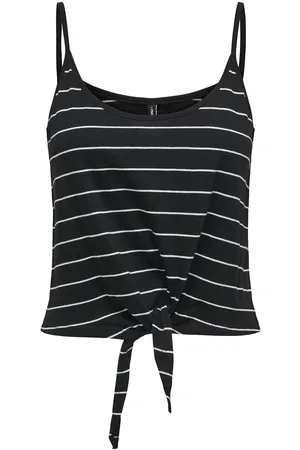 ONLY Onlmay Life S/L Short Knot Top Box Jrs