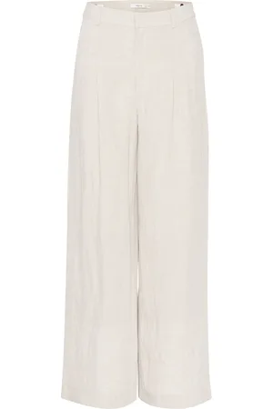 Gestuz Lizagz Linen Hw Pants Noos Cream