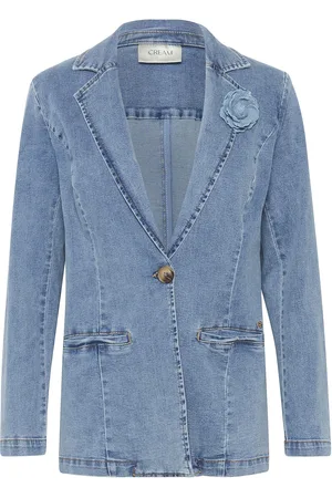 Cream Crsabbie Denim Blazer Blue