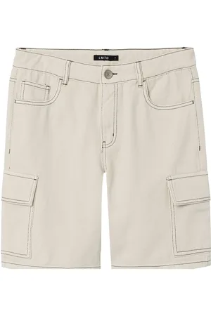 LMTD Nlmutizza Twi Cargo Shorts Cream